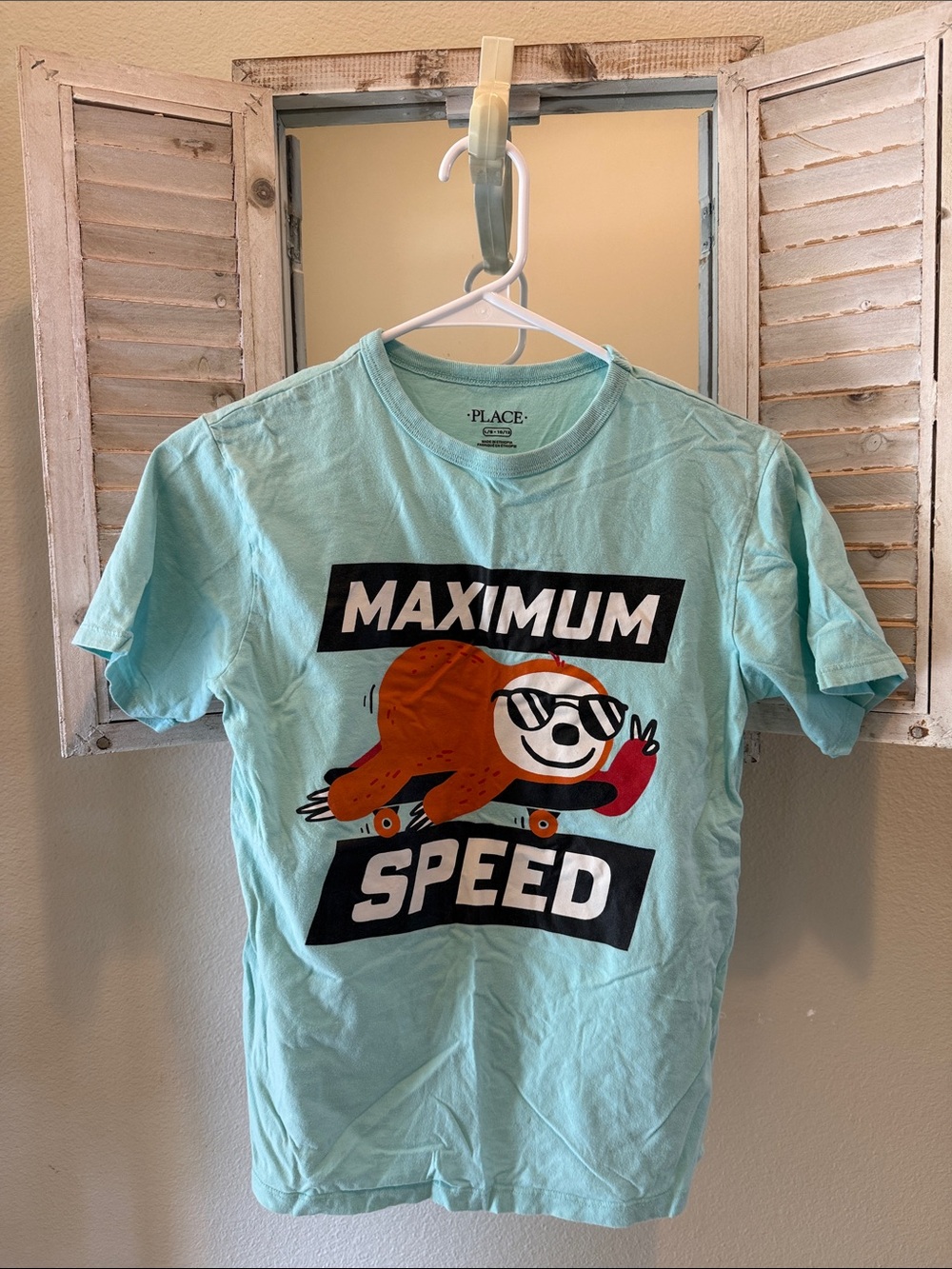 The Children's Place Light Blue 'Maximum Speed' Graphic Tee